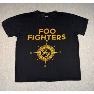 Foo Fighters 2024 Tour T Shirt Medium Black Double Sided Band Tee